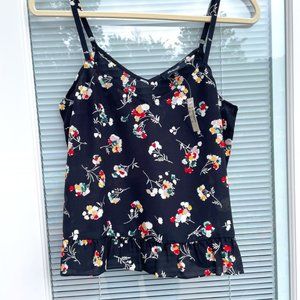 Madewell:  floral top, adjustable straps.